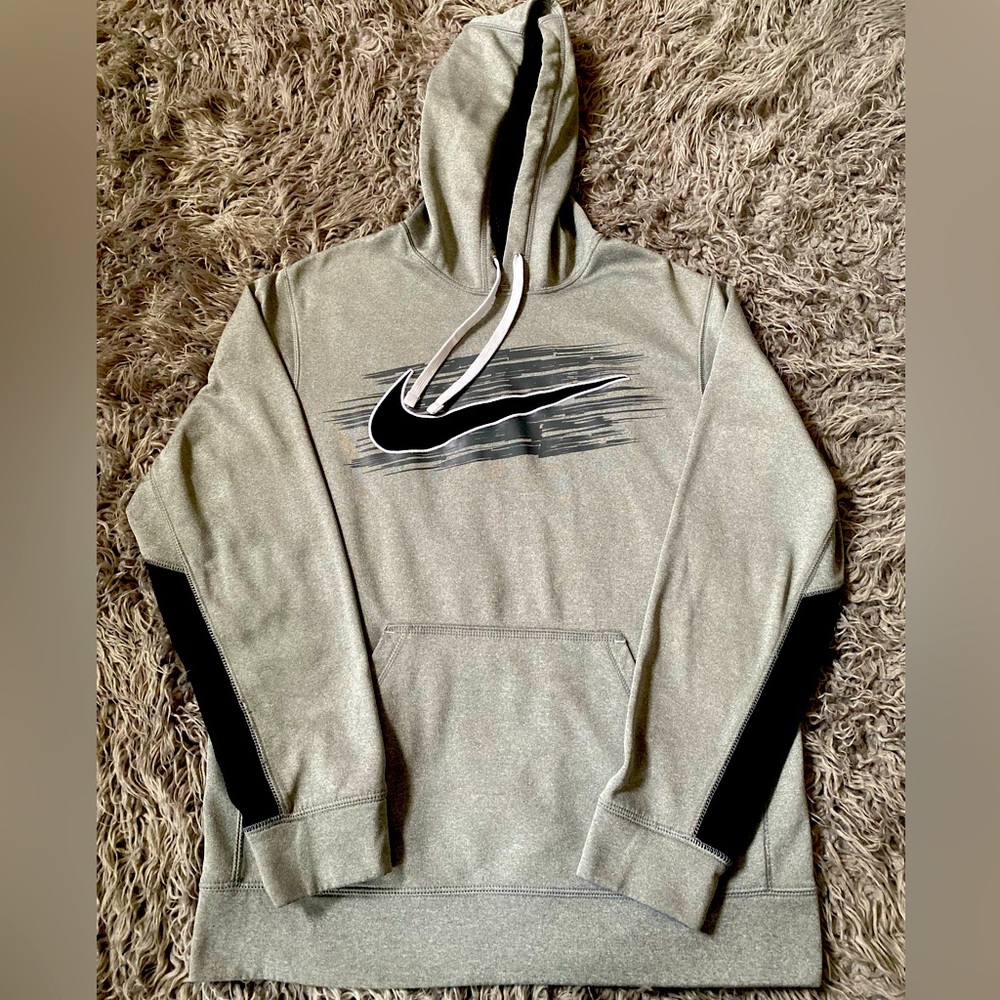 Gray/Black Therma-Fit Nike Hoodie -Gently Used